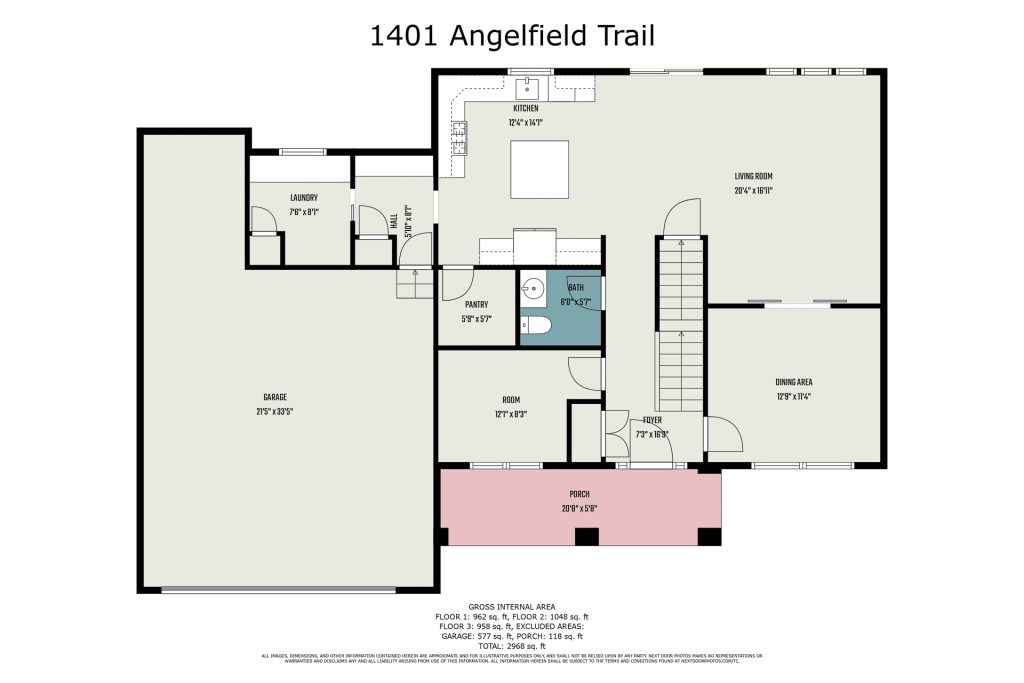 4 Corners Construction 1401 Anglefield Trail 1st floor plans