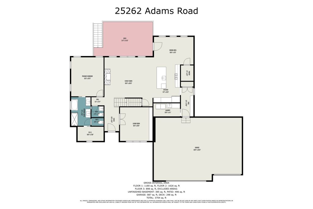 Irish Custom Homes 25262 Adams Road 1st floor plans