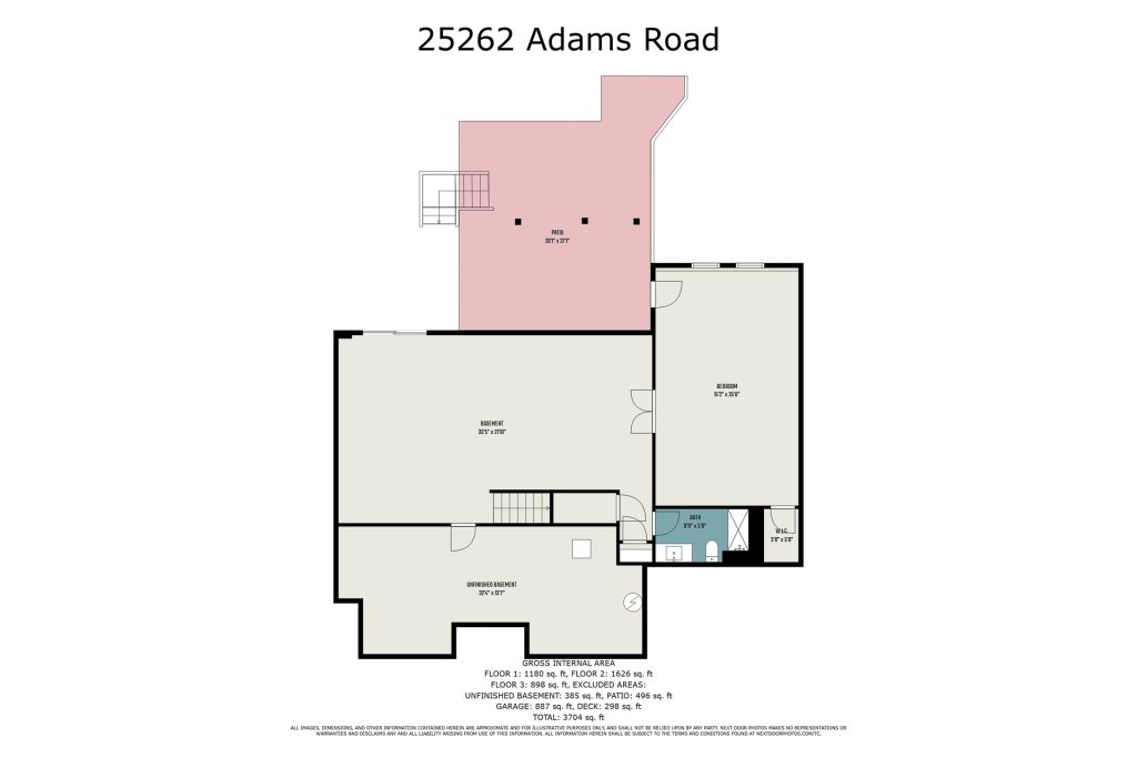 Irish Custom Homes 25262 Adams Road basement floor plans