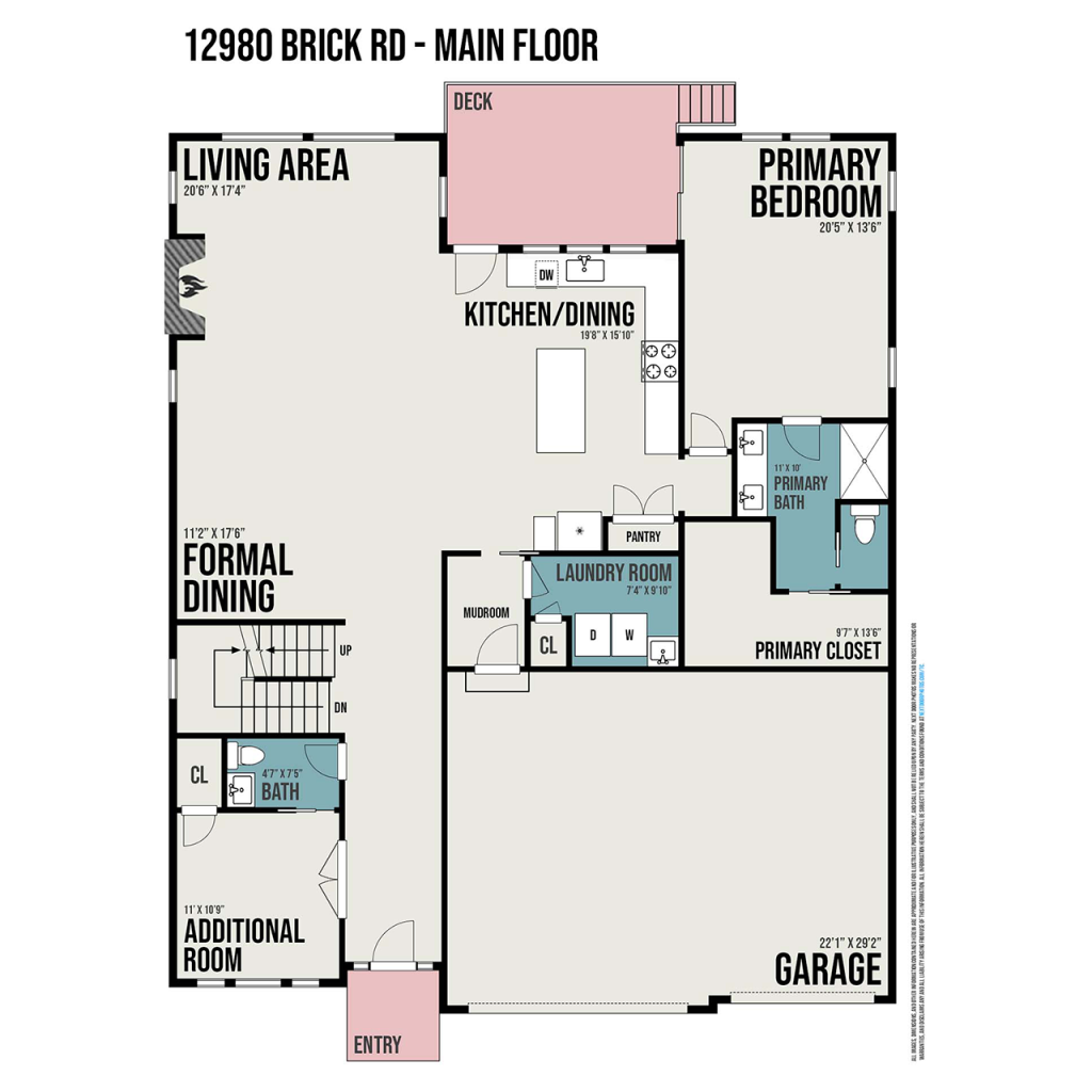 Capstone 12980 Brick Road 1st floor plans
