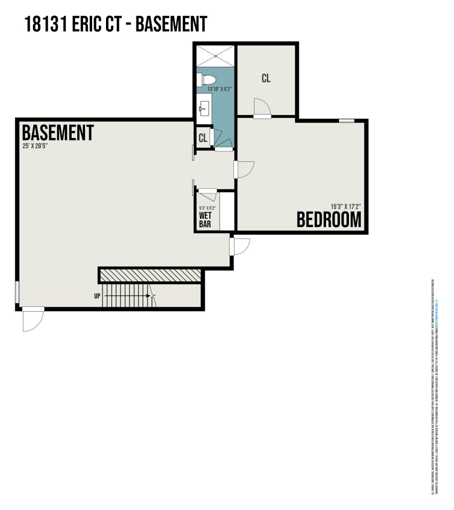 18131 Erin Court basement floor plans